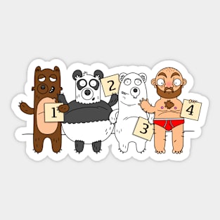 Bear Line-up Sticker